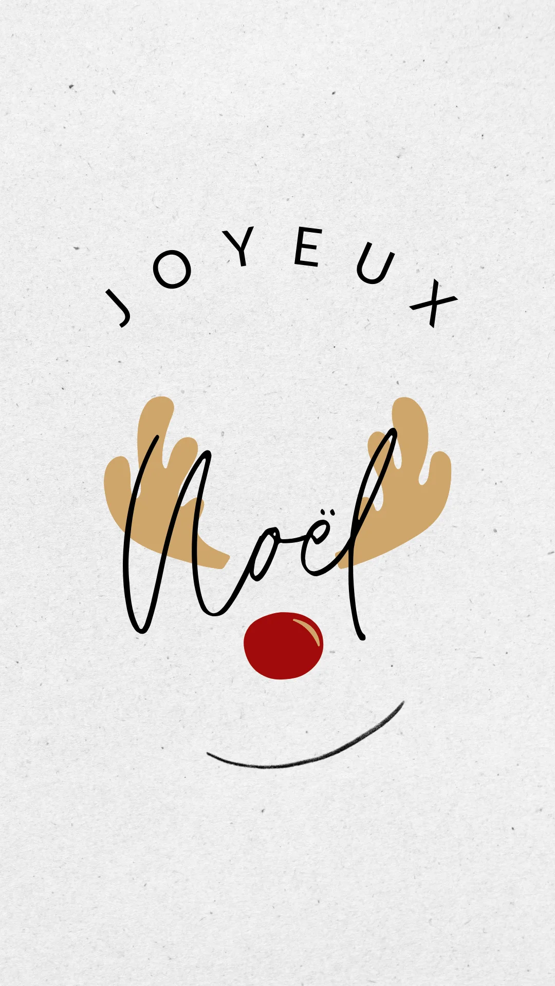 Story joyeux Noël renne dessin